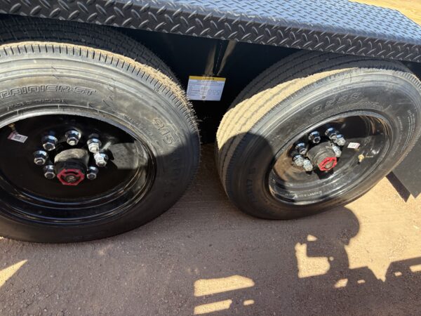 22x8.5 (18'+4') Tilt Bed Wide Body, Drive Over Fender, 17,600 GVWR, 80" Steel Toolbox
