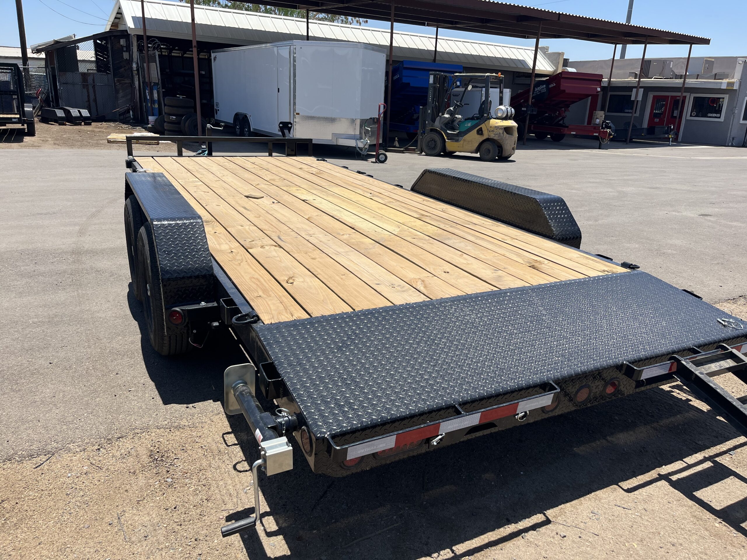 18x83 Tandem Axle Channel Equipment, 10K GVWR, Slide-In Ramps - Image 6