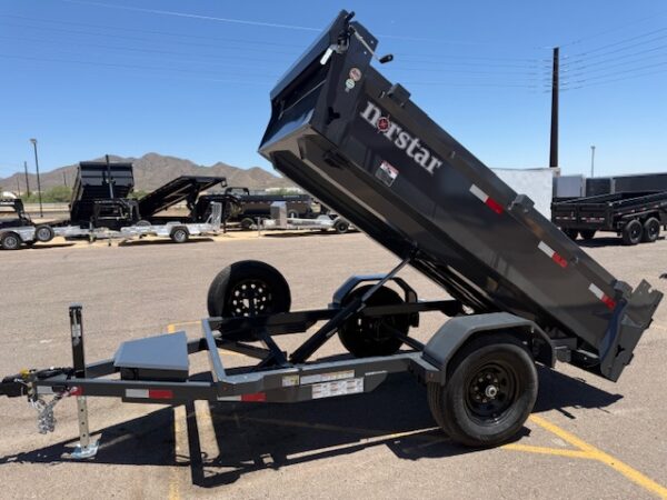 10x60 Norstar Single Axle Dump, 7K GVWR, 20" Side