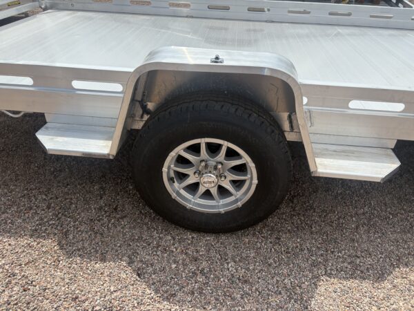 15x80 All Aluminum, 4.25K GVWR, Single Axle, W/ Tailgate (8015S-EL-TG)