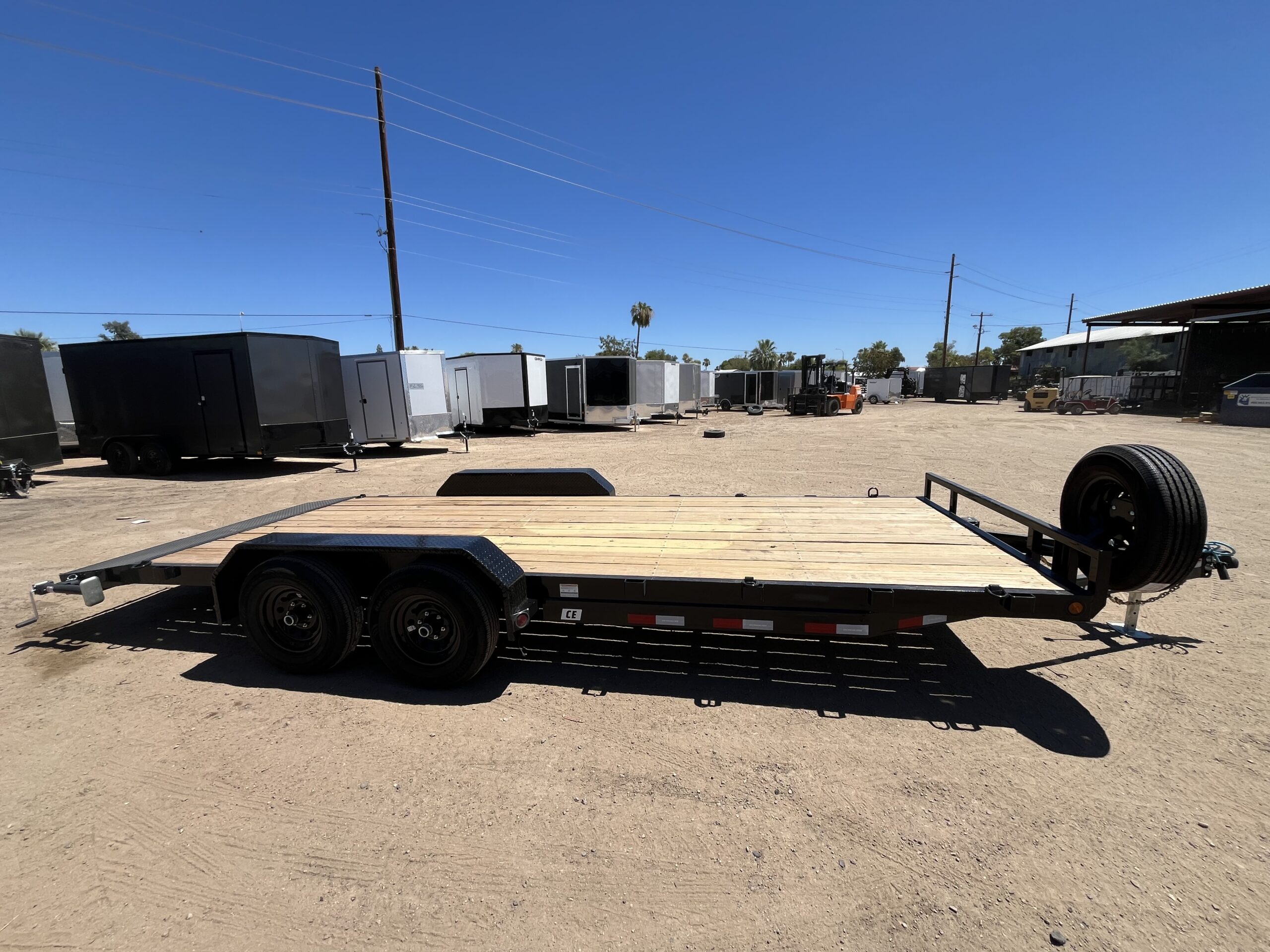 20x83 Tandem Axle Channel Equipment, 10K GVWR, Slide-In Ramps - Image 2