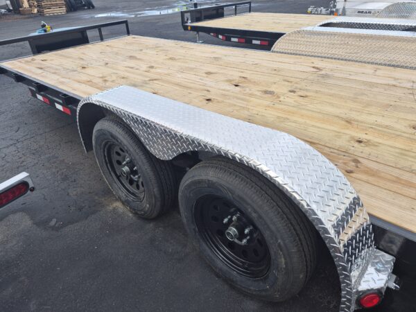 20x83 Tandem Axle, 7K GVWR, Channel Car Hauler w/ Toolbox, 7K Jack Upgrade