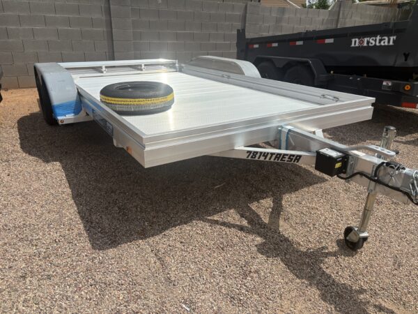 14x78 All Aluminum, 7K GVWR, Tandem Axle, W/ Bi-Fold Tailgate (7814ESA-TA-EL-BT)