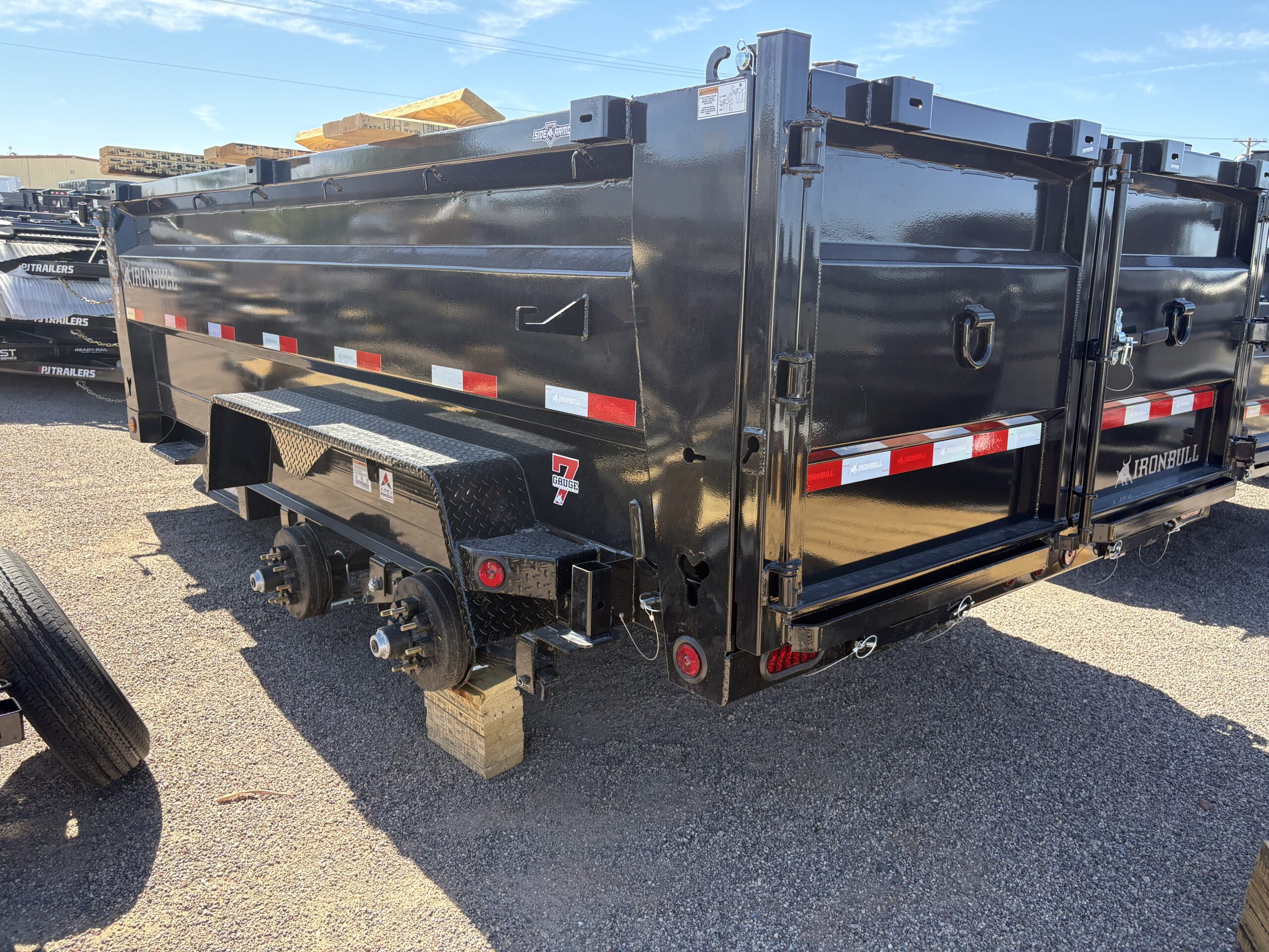 14x83 IronBull Tandem Axle Dump, 15K GVWR, 36" Sides, Solar Charger, 14 Ply Tires - Image 2