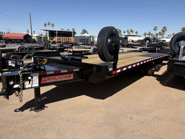 26x8.5 (21'+5') Flat Bed Deckover, 25,900 GVWR, 18 Ply Tires