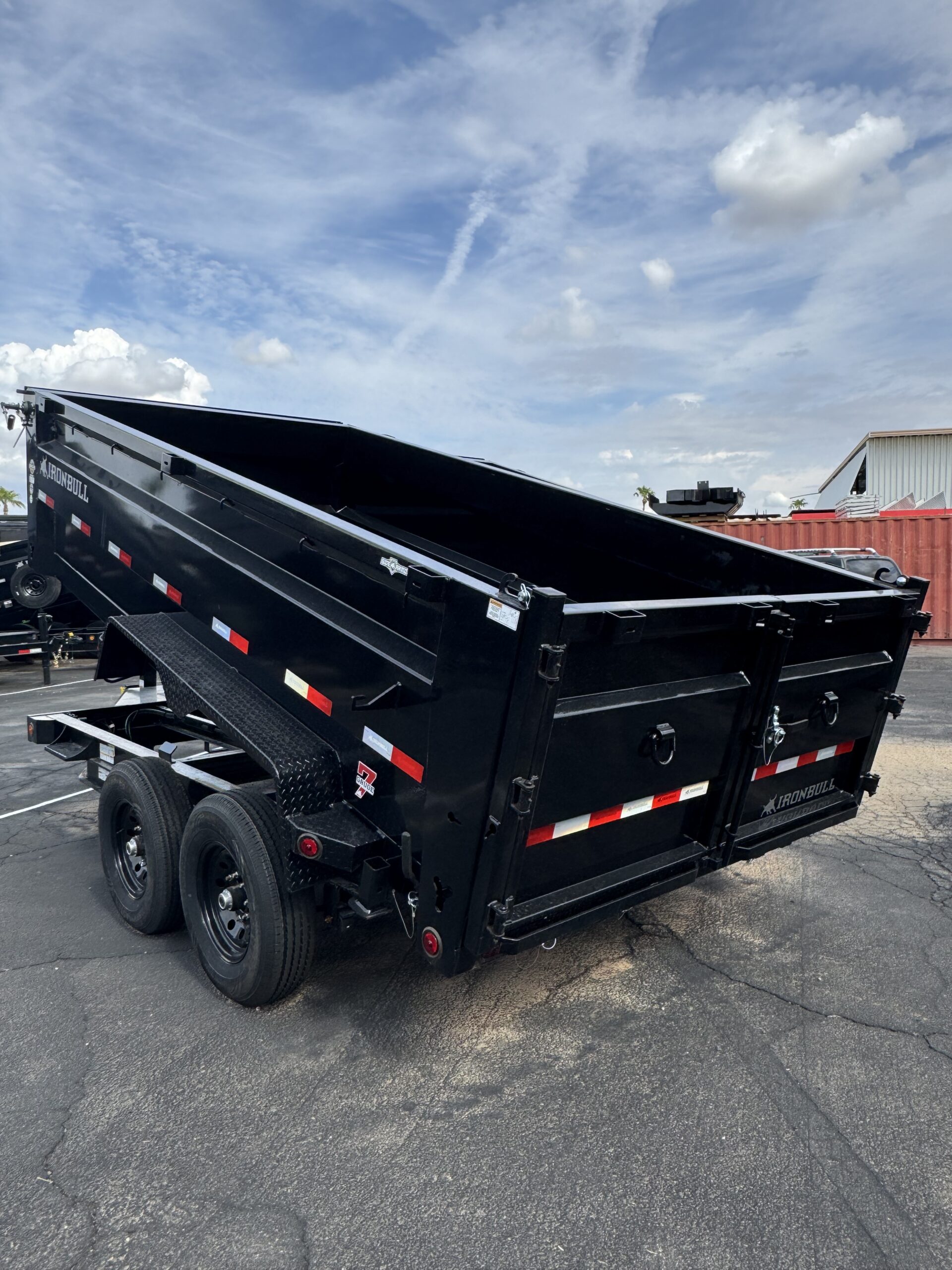 14x83 IronBull Tandem Axle Dump, 15K GVWR, 36" Sides, Solar Charger, 14 Ply Tires - Image 4