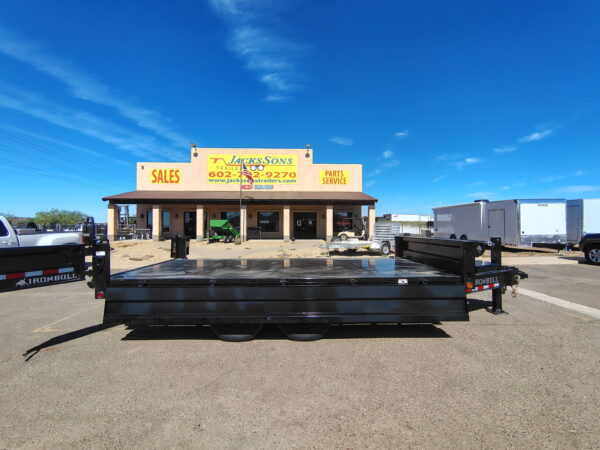 16x96 IronBull Tandem Axle Deckover Dump, 15K GVWR, 18" Fold Down Sides, Hydraulic Jack