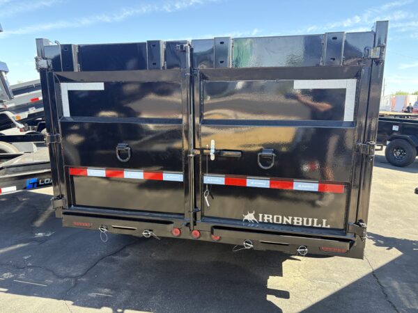 16x83 IronBull Tandem Axle Dump, 15K GVWR, 48" Sides, Telescopic Cylinder, Solar Charger, 14 Ply Tires