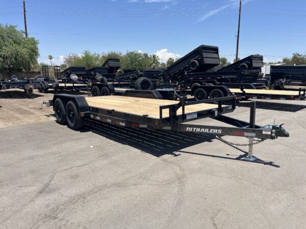 18x83 Tandem Axle Channel Equipment, 10K GVWR, Slide-In Ramps