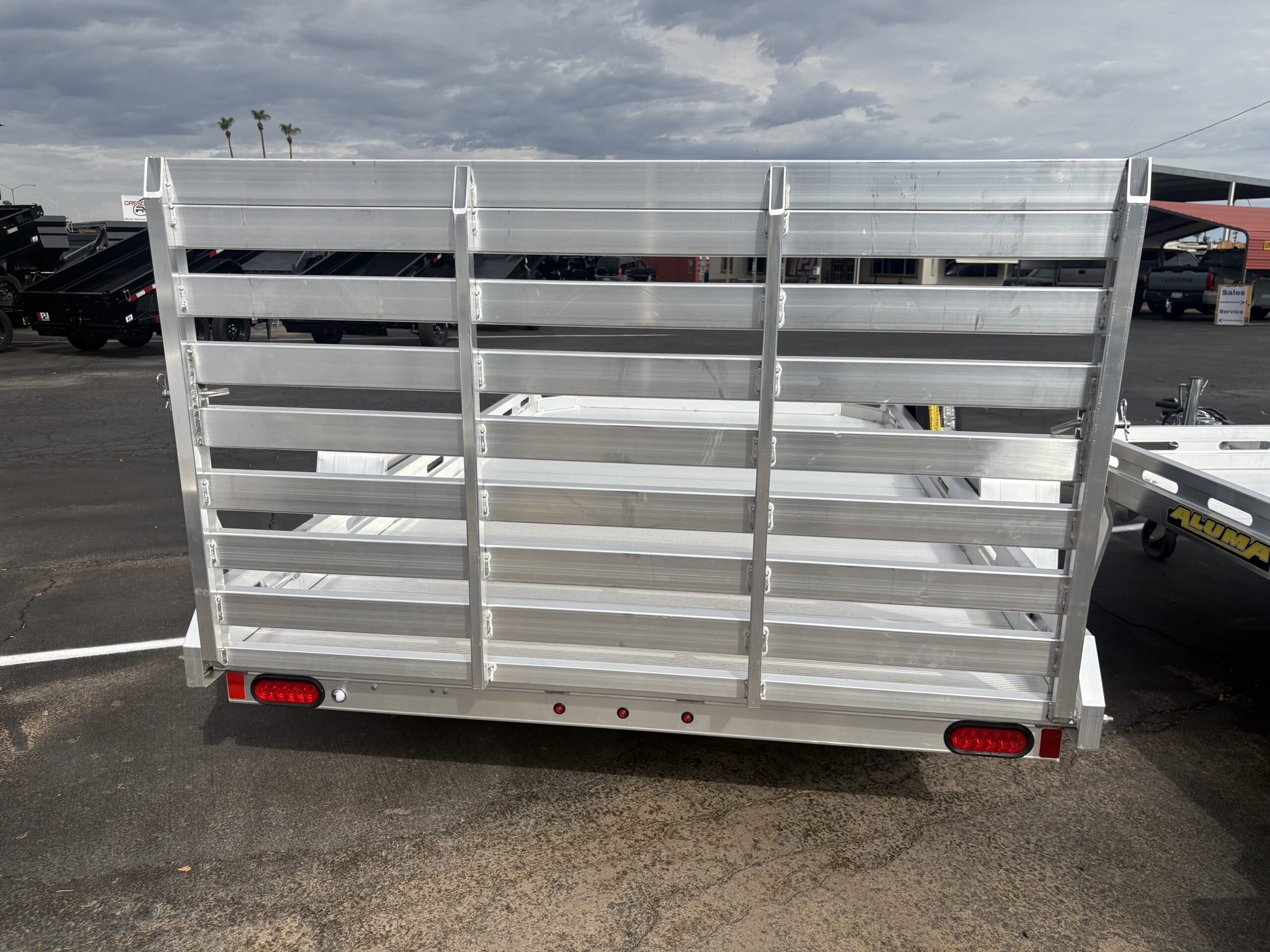 12x77 All Aluminum, 3K GVWR, Heavy Single Axle, W/ Tailgate (7712H-S-TG) - Image 3