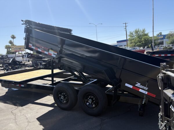 20x7 (14'+6') Flat Front Rear Dump, 15,400 GVWR, 40" Steel Toolbox