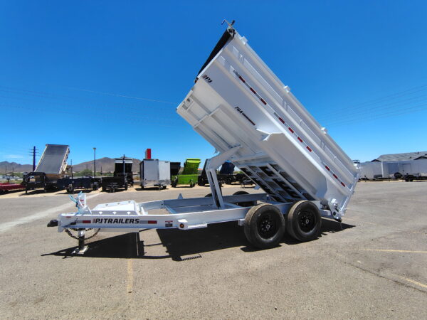 14x83 Tandem Axle, 15,400 GVWR, Low Pro High Side Dump, 48" Sides, 14 Ply Tires
