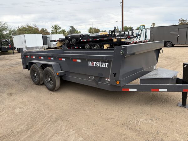 16x83 Norstar Tandem Axle Dump, 14K GVWR, 20" Sides