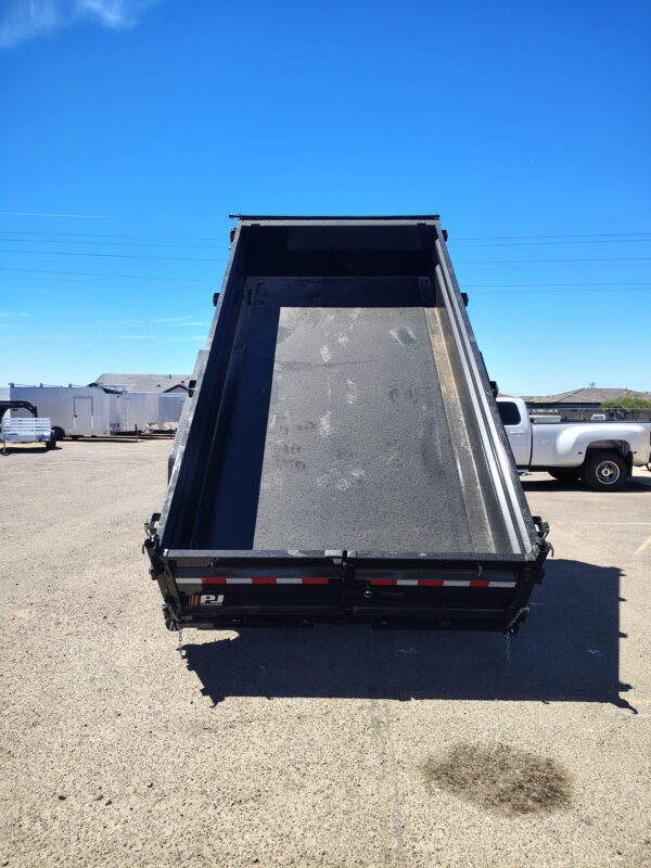 14x83 Tandem Axle, 15,400 GVWR, Low Pro Dump, 24" Sides, Solar Charger, 14 Ply Tires