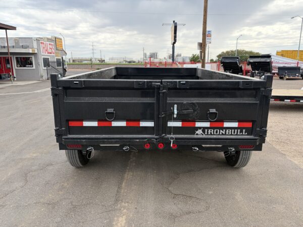 12x83 IronBull Tandem Axle Dump, 15K GVWR, 24" Sides, Solar Charger