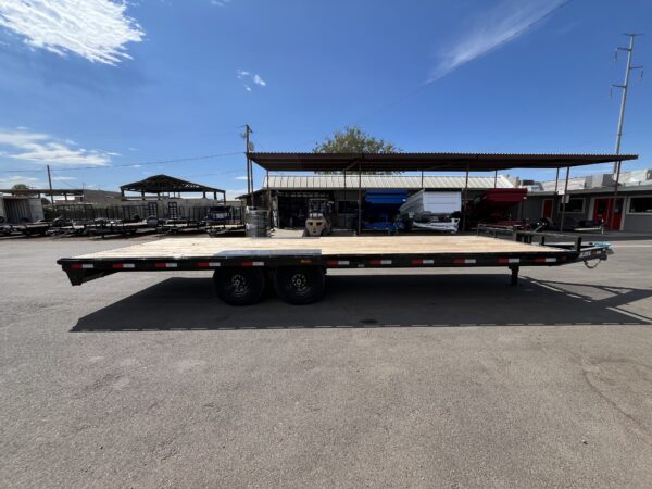 24x102 Tandem Axle Deckover, 14K GVWR, Slide-In Ramps