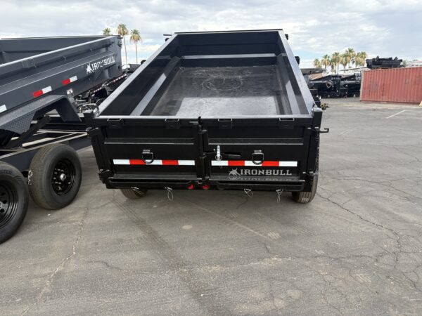 12x72 IronBull Tandem Axle Dump, 15K GVWR, 24" Sides, Solar Charger