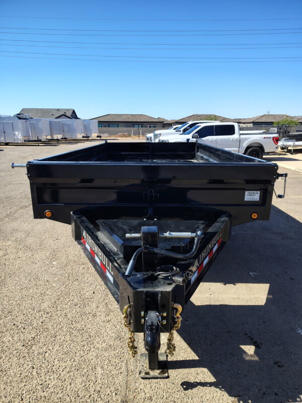 16x96 IronBull Tandem Axle Deckover Dump, 15K GVWR, 18" Fold Down Sides
