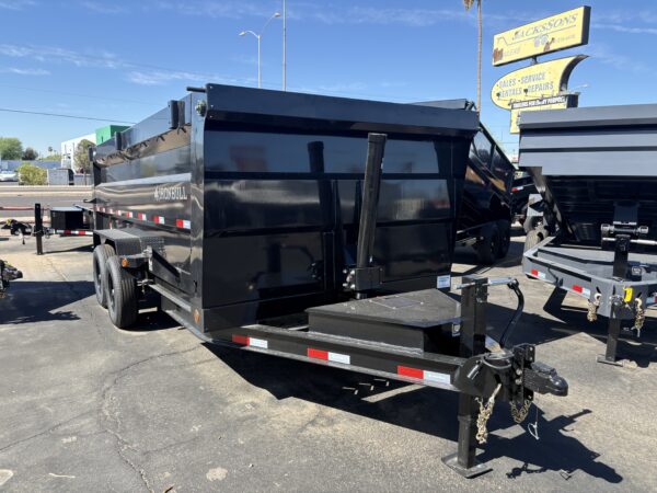 16x83 IronBull Tandem Axle Dump, 15K GVWR, 48" Sides, Telescopic Cylinder, Solar Charger, 14 Ply Tires