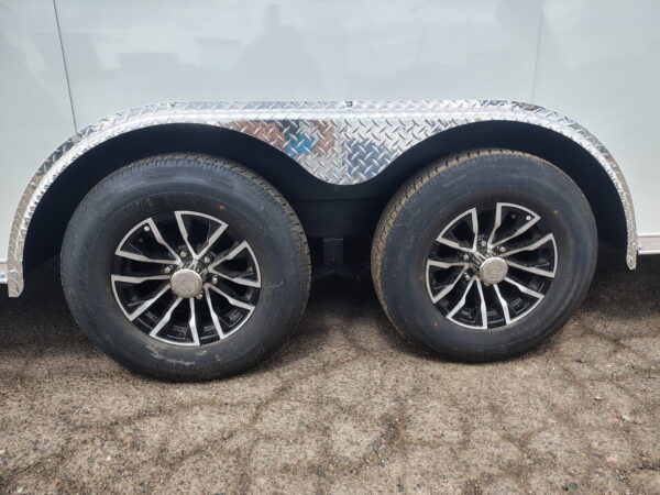24x8.5 Conquest SE Flat Top Sloped V-Nose Car Hauler, 10K GVWR, Ramp Door