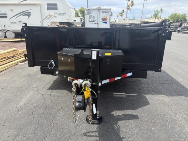 21x83 Tandem Axle, 17.6K GVWR, Side Dump Tilt, 24" Sides, Hydraulic Jack