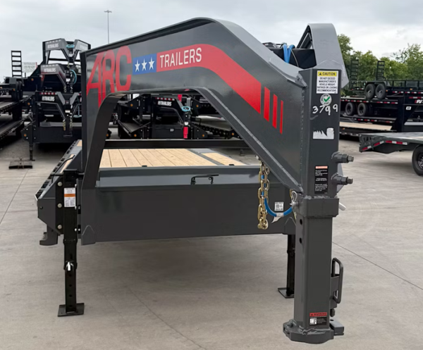 25x102 Gooseneck Flatbed Trailer, 15,680 GVWR, 14 Ply Tires