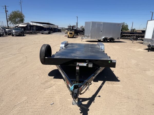 22x83 Tandem Axle, 10K GVWR, Steel Deck Car Hauler, Slide-In Ramps