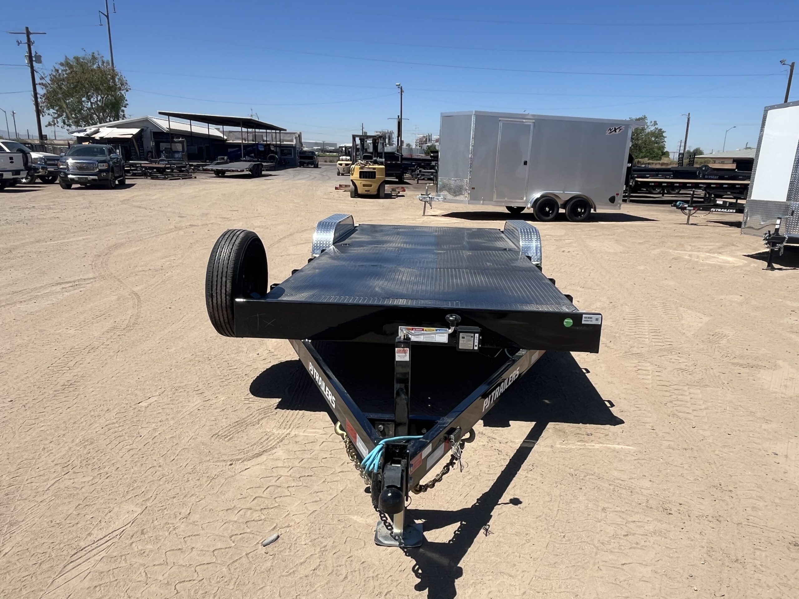 22x83 Tandem Axle, 10K GVWR, Steel Deck Car Hauler, Slide-In Ramps - Image 9