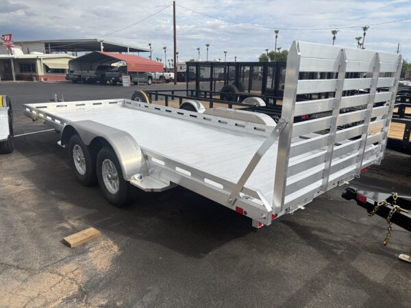 18x80 All Aluminum, 8.5K GVWR, Tandem Axle, W/ Tailgate (8018TA-EL-R-TG-RTD)