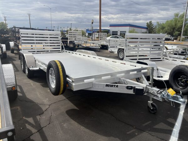 18x80 All Aluminum, 8.5K GVWR, Tandem Axle, W/ Tailgate (8018TA-EL-R-TG-RTD)