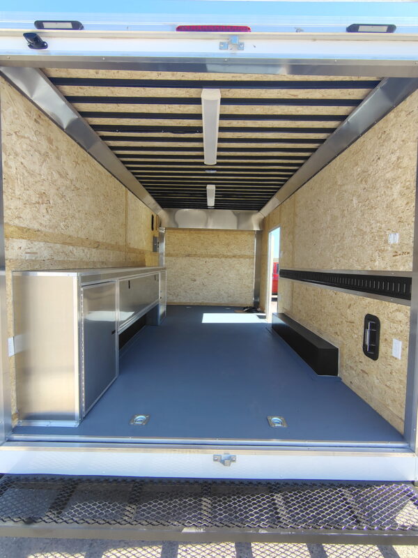 16x8.5 PXT Hammer, 7K GVWR, Workbench, Ladder Rack, 6" Additional Height, Ramp Door