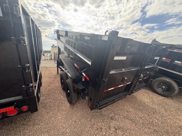 16x83 IronBull Gooseneck, Tandem Axle Dump, 15K GVWR, 36" Sides, Telescopic Cylinder, Solar Charger, 14 Ply Tires