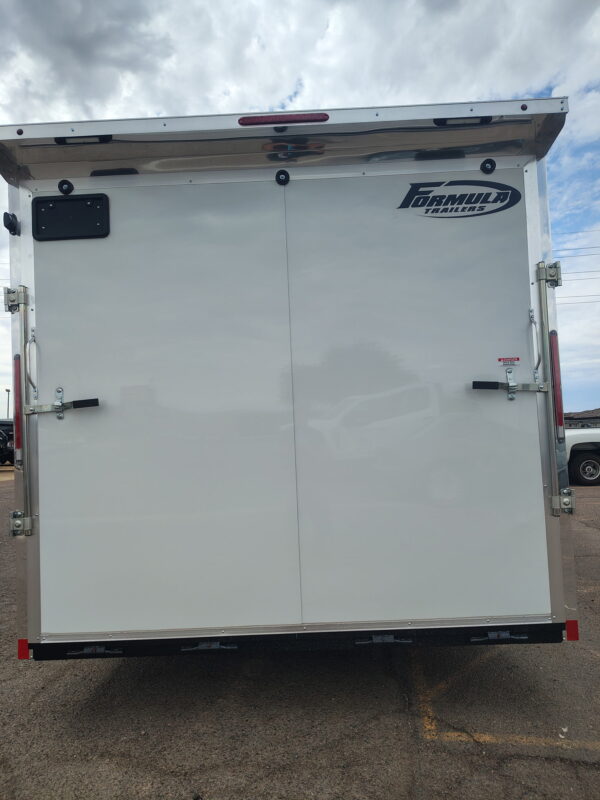 24x8.5 Conquest SE Flat Top Sloped V-Nose Car Hauler, 10K GVWR, Ramp Door