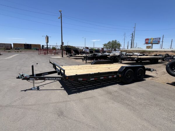 18x83 Tandem Axle Channel Equipment, 10K GVWR, Slide-In Ramps