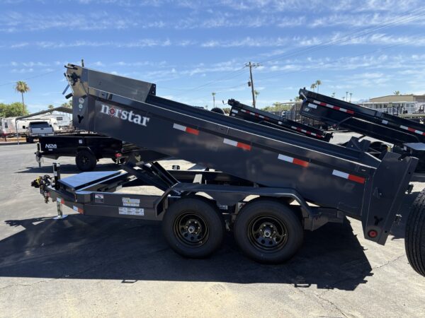 12x72 Norstar Tandem Axle Dump, 10K GVWR, 20" Sides