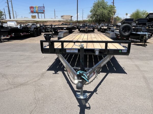 18x83 Tandem Axle Channel Equipment, 10K GVWR, Slide-In Ramps