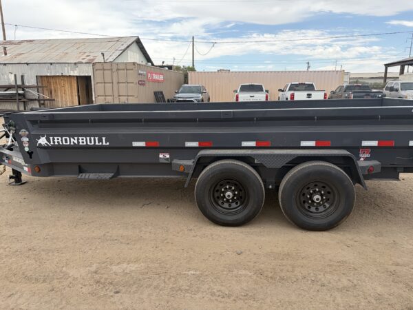16x83 IronBull Tandem Axle Dump, 15K GVWR, 24" Sides