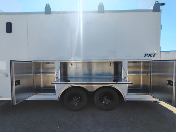 16x8.5 PXT Hammer, 7K GVWR, Workbench, Ladder Rack, 6" Additional Height, Ramp Door