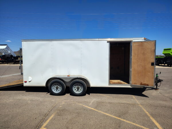 16 x 7 Tandem Axle, Enclosed Cargo, 7K GVWR