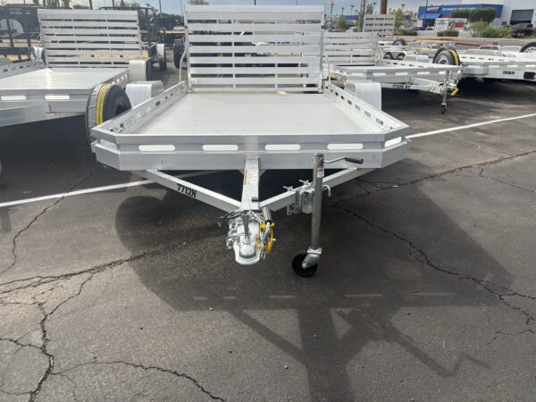 12x77 All Aluminum, 3K GVWR, Heavy Single Axle, W/ Bi-Fold Tailgate (7712H-S-BT)