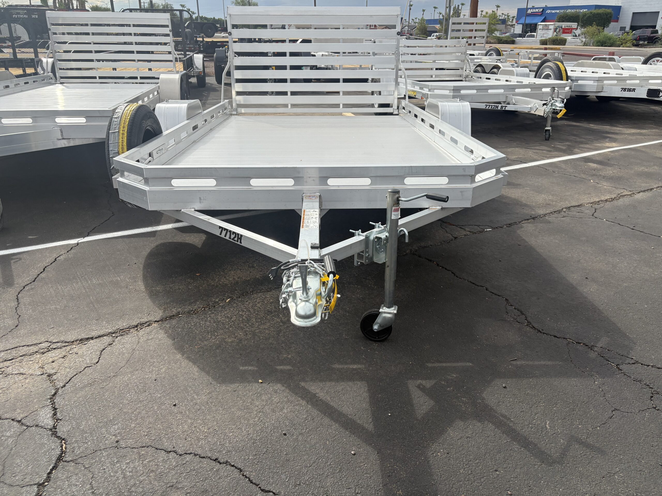 12x77 All Aluminum, 3K GVWR, Heavy Single Axle, W/ Bi-Fold Tailgate (7712H-S-BT) - Image 2