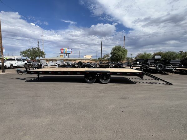 24x102 Tandem Axle Deckover, 14K GVWR, Slide-In Ramps