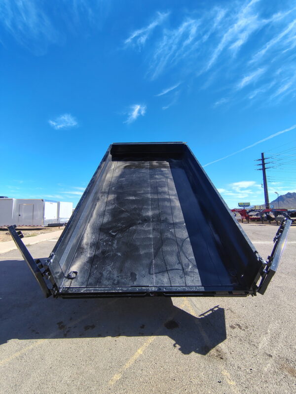 16x96 IronBull Tandem Axle Deckover Dump, 15K GVWR, 18" Fold Down Sides, Hydraulic Jack