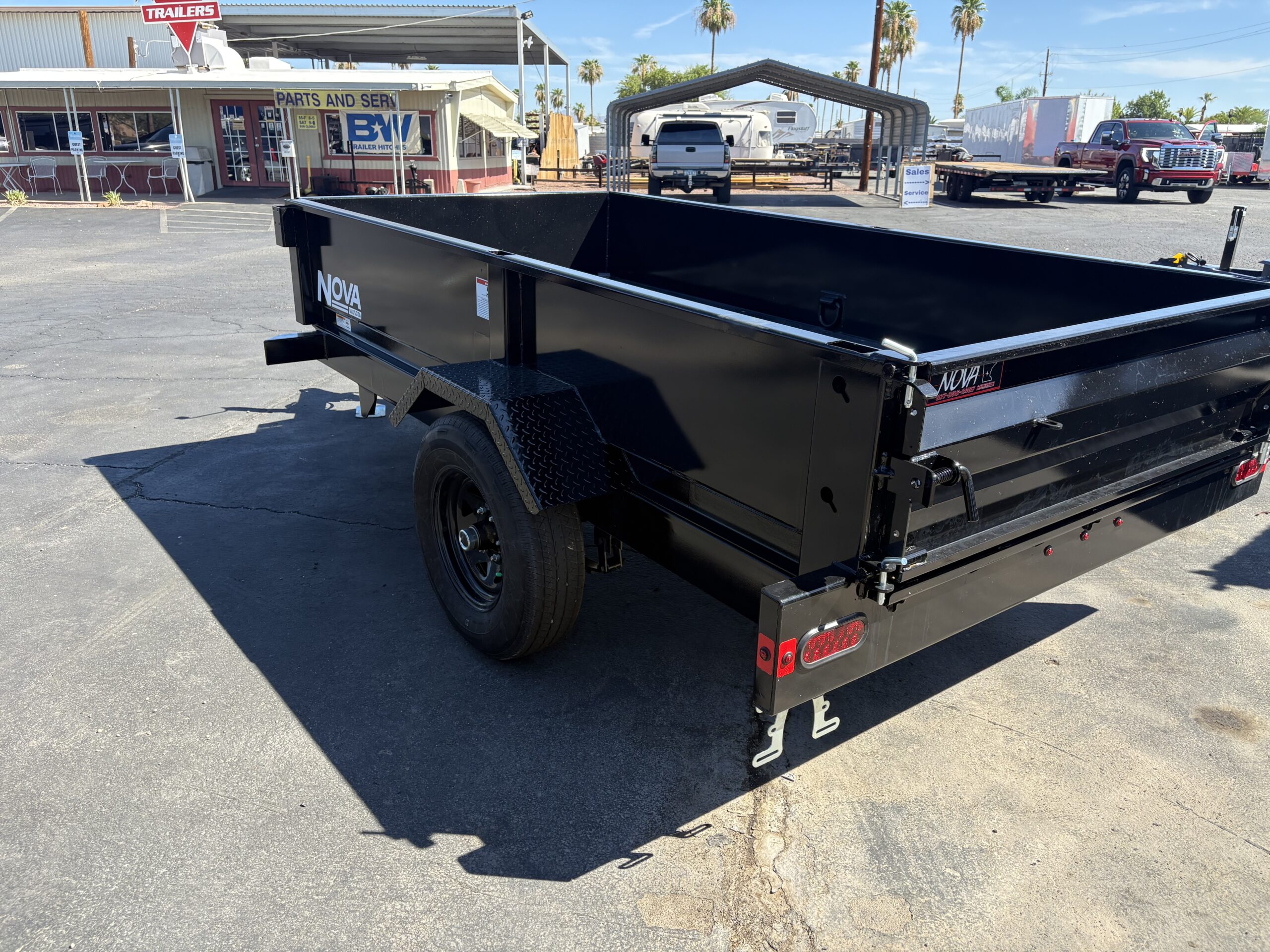 10x60 Single Axle Dump, 5K GVWR, 16" Sides - Image 6