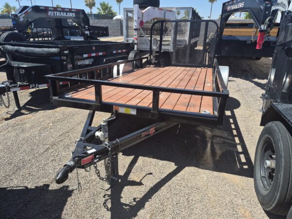 2024 PJ 77x14 single axle utilty with side load ramps