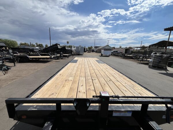 24x102 Tandem Axle Deckover, 14K GVWR, Slide-In Ramps