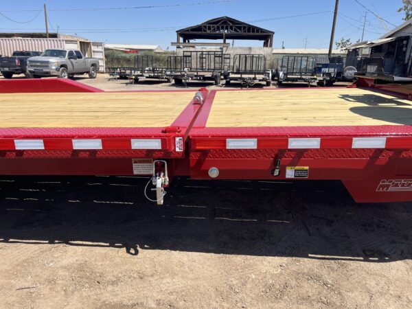 24x8.5 (18'+6') Tilt Bed Wide Body, Drive Over Fender, 17,600 GVWR, 80" Steel Toolbox