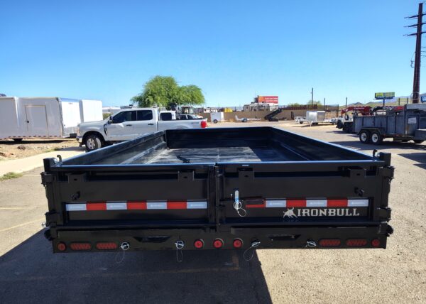 16x96 IronBull Tandem Axle Deckover Dump, 15K GVWR, 18" Fold Down Sides