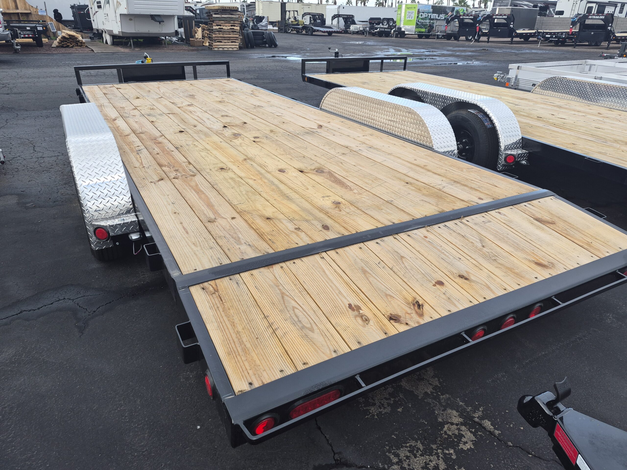 20x83 Tandem Axle, 7K GVWR, Channel Car Hauler w/ Toolbox, 7K Jack Upgrade - Image 4