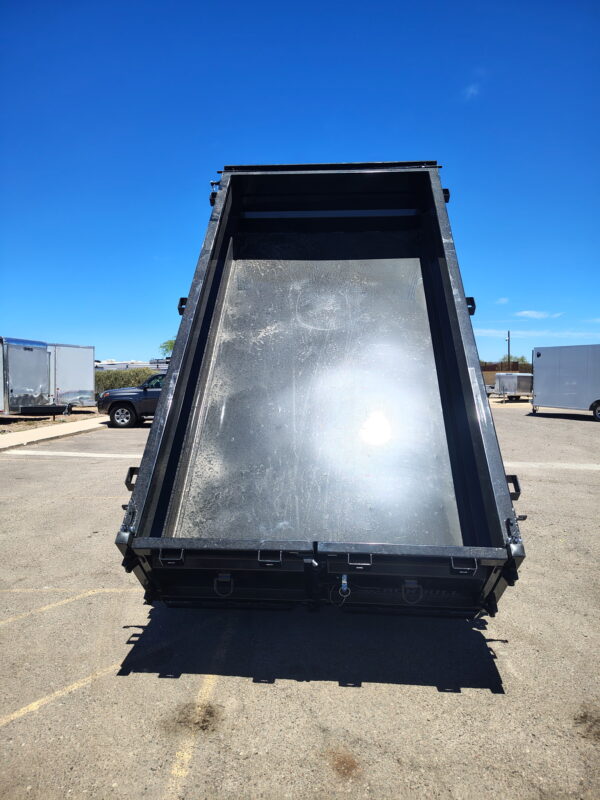12x72 IronBull Tandem Axle Dump, 15K GVWR, 24" Sides, Solar Charger